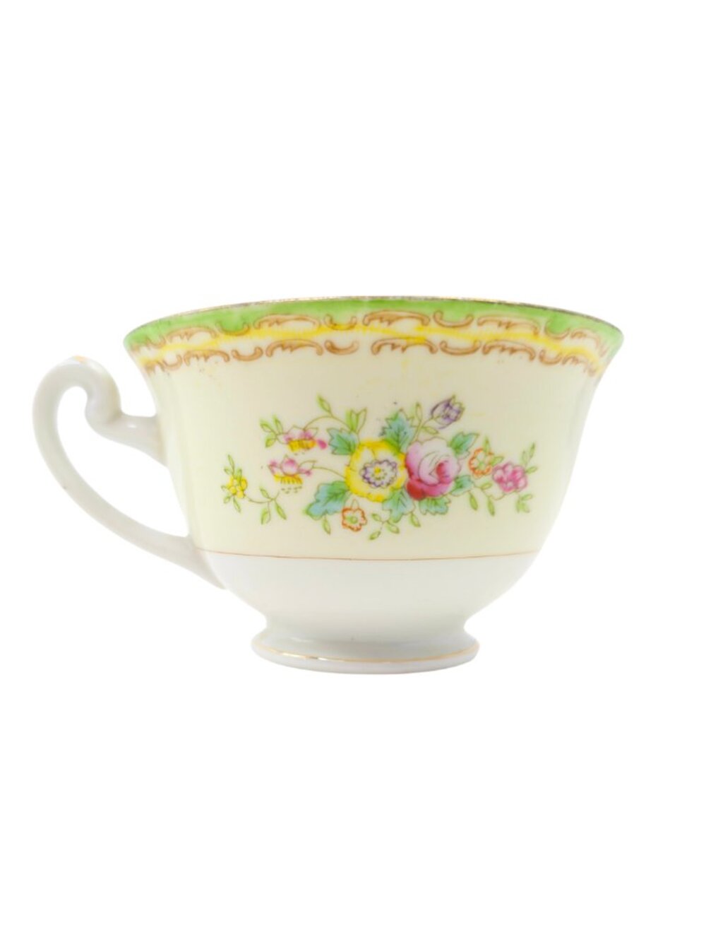 c. 1920s-1930s Sampy Japan "Elaine" Hand Painted Fine China Tea Cup
